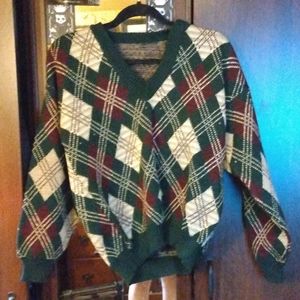 Knit Plaid Sweater
